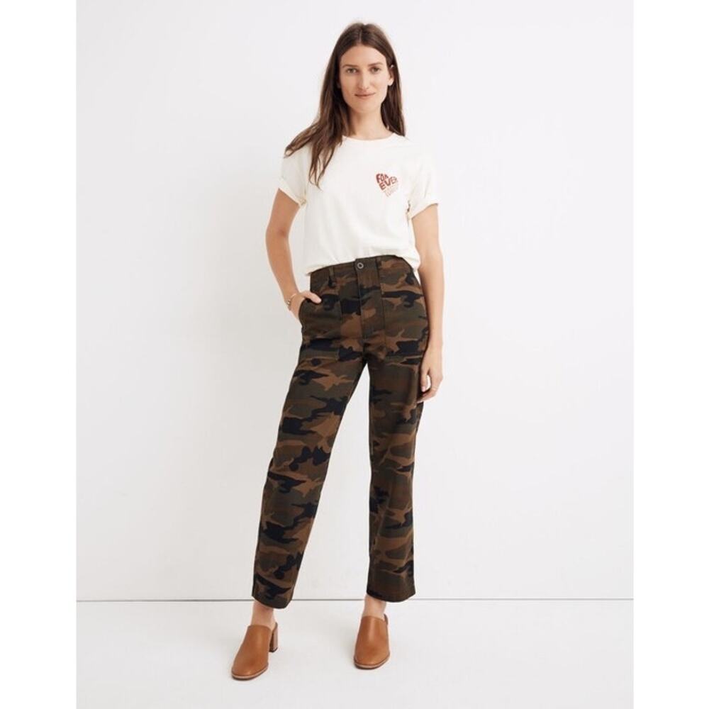 Madewell Griff Fatigue Pants in Camo Size 25